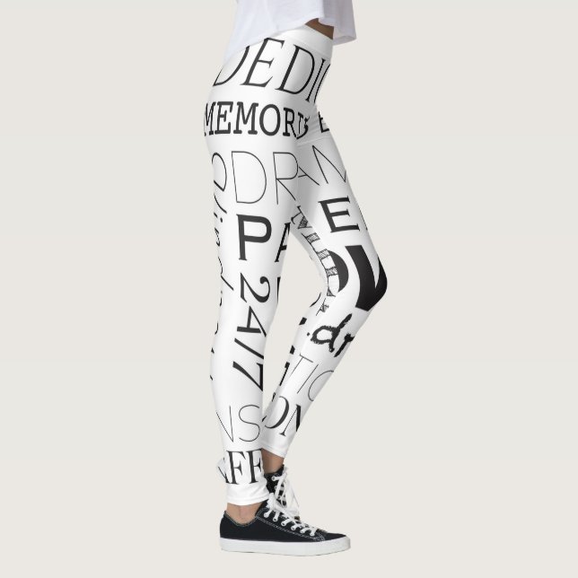 Förderung der Word-Sammlung Leggings (Rechts)