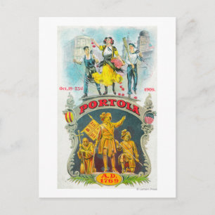 Förderung des Festivals in Portola Postkarte
