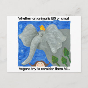 Förderung des Veganismus! Postkarte