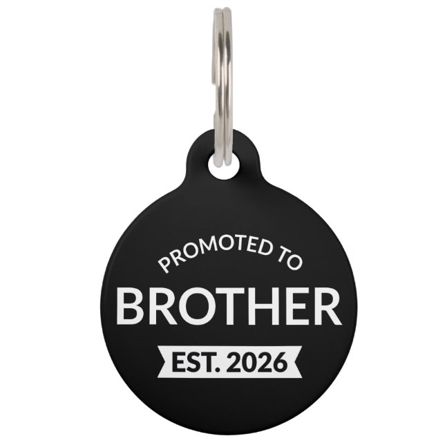 Förderung für den Bruderost. 2026 Haustiermarke (Vorderseite)