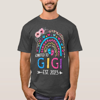 Förderung für Gigi Est 2023 Leopard-Regenbogenmütt T-Shirt
