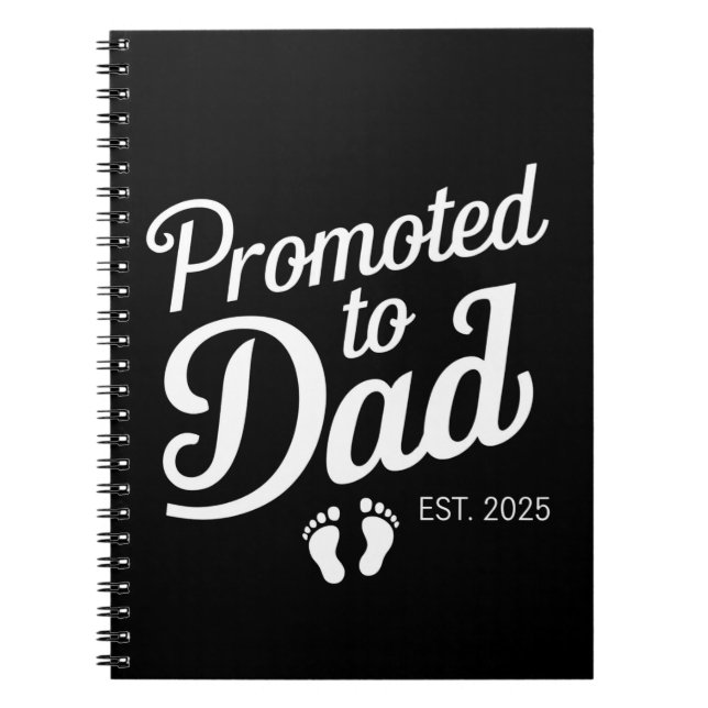 Förderung für Vater EST 2025 Funny bald zum Vater Notizblock (Vorderseite)