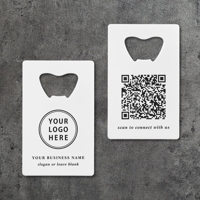 Förderung moderner Logos und QR-Codes Geldbeutel Flaschenöffner (Von Creator hochgeladen)
