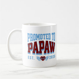 Förderung nach Papaw Est. 2025 Schwangerschaftsank Kaffeetasse