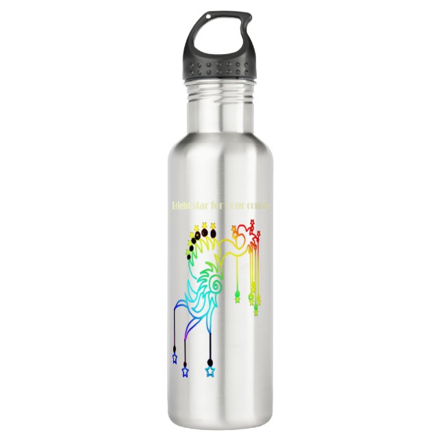 Förderung und Verwirklichung Edelstahlflasche (Vorderseite)