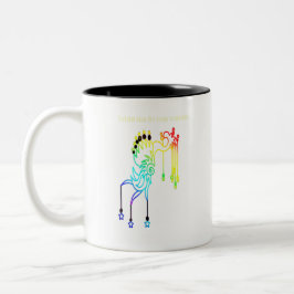 Förderung und Verwirklichung Zweifarbige Tasse
