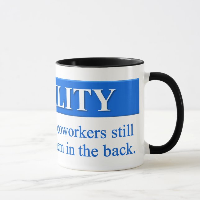 Förderung von Arbeitsplatz-Stabilität Tasse (Rechts)