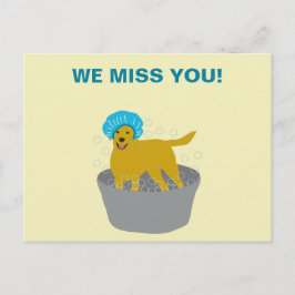 Förderung von Dog Grooming Business Dog Groomer Postkarte