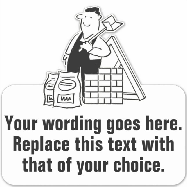 Förderung von General House Builder Aufkleber (Vorderseite)