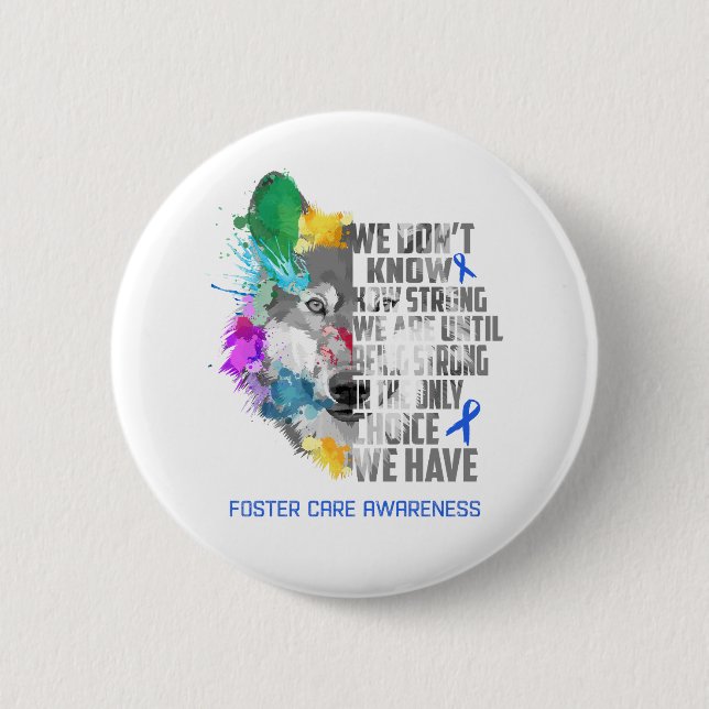 Förderung von Geschenken für Pflegebewusstsein Button (Vorderseite)
