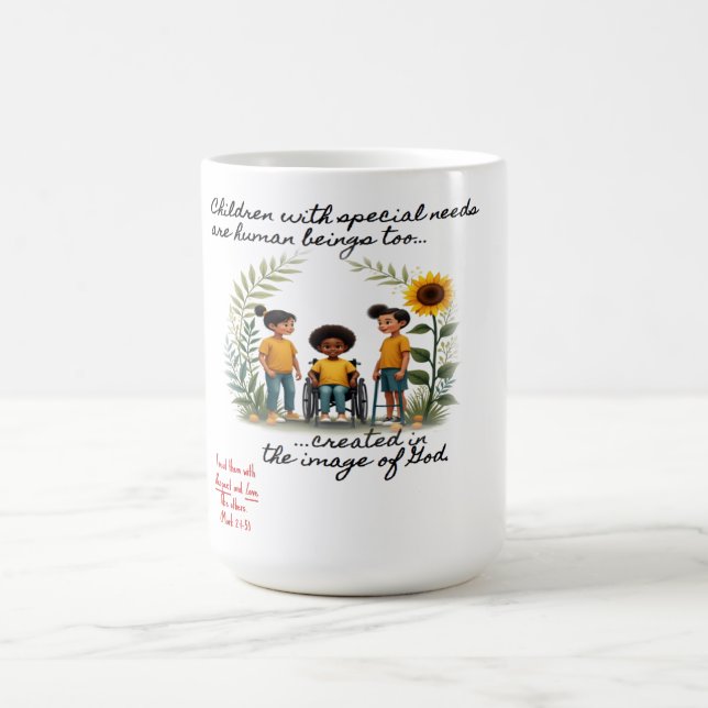 Förderung von Kindern mit besonderen Bedürfnissen  Kaffeetasse (Mittel)