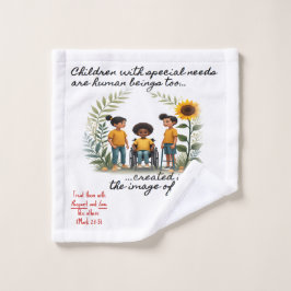 Förderung von Kindern mit speziellen Bedürfnissen  Waschlappen