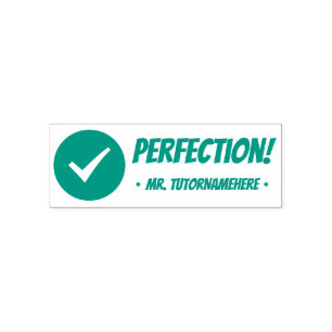Förderung von "Perfektion"! Briefmarke aus Gummi Permastempel