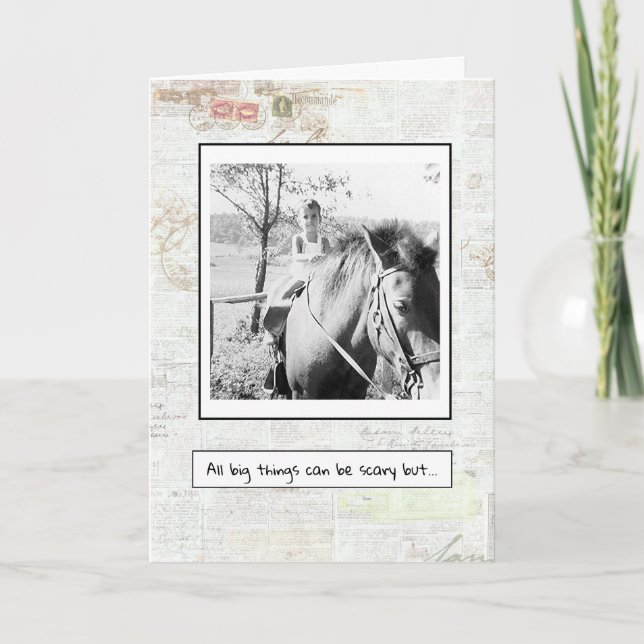 Förderung von Schwierigkeiten. Karte (Vorderseite)