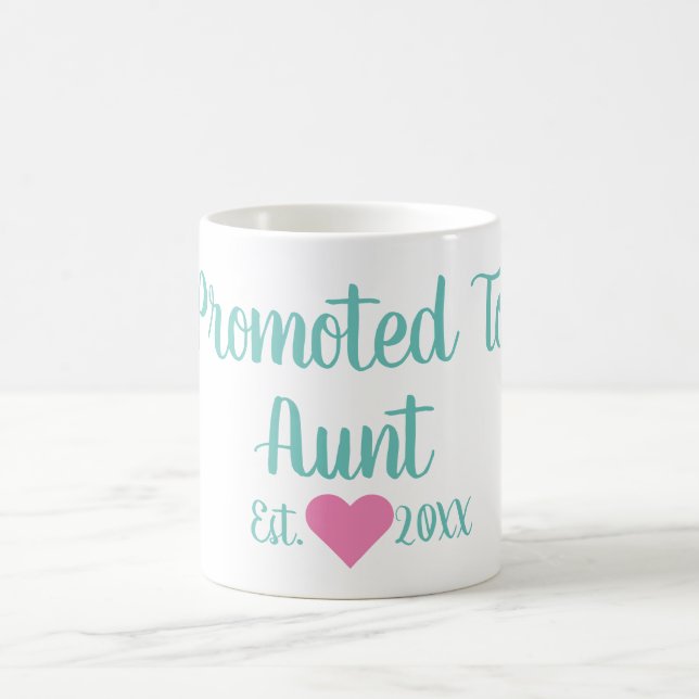 Förderung zur Tante Aquamarine und rosa Tasse (Mittel)