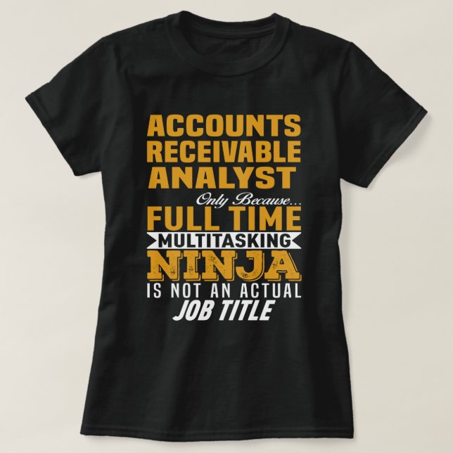 Forderungsanalyst T-Shirt (Design vorne)