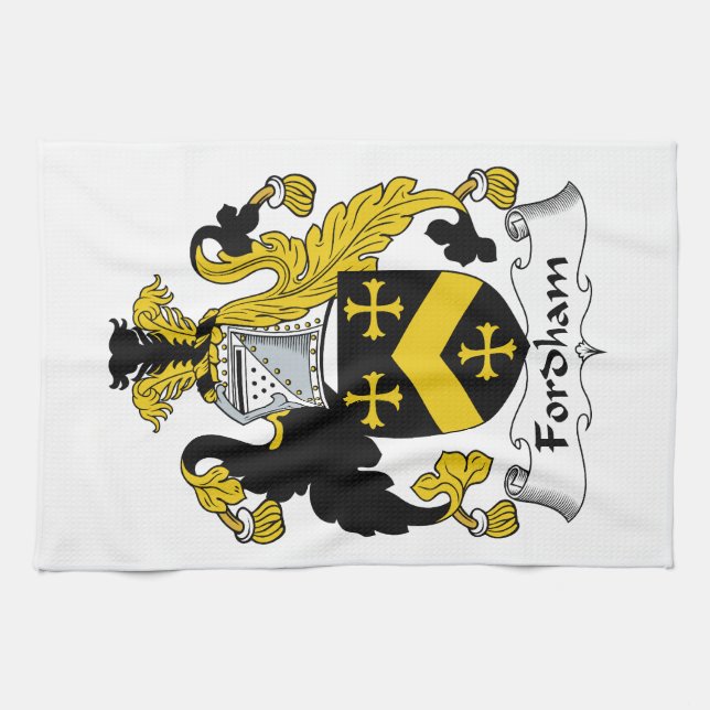 Fordham Familienwappen Handtuch (Horizontal)