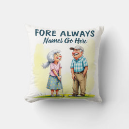 Fore Always Golf Couple Kissen