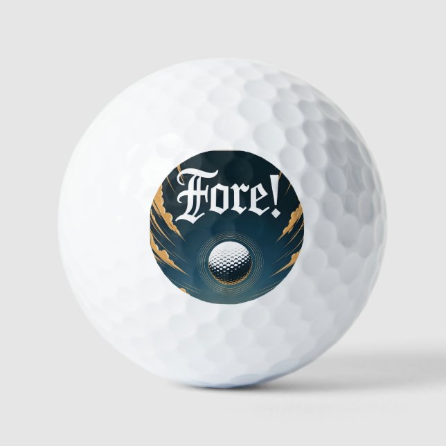 Fore Golf Balls Golfball (Vorderseite)