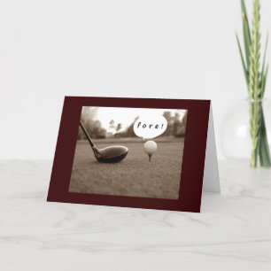 "FORE" ODER SAGTEN SIE "40" BIRTHDAY CARD KARTE