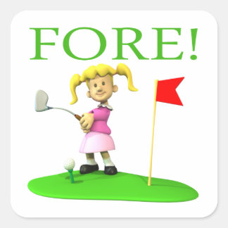 Fore Quadratischer Aufkleber