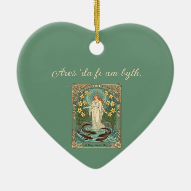 Forecasting Lovers' Fortunes Dwynwen's Well And Sa Keramik Ornament (Vorne)