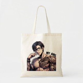 Forele Mine - Hot Anime Tattooed Man Tote Tasche