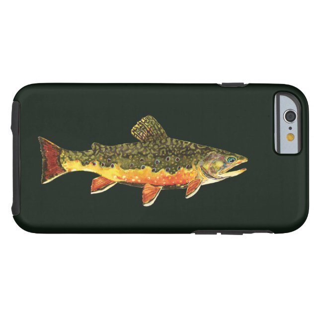 Forelle-Anglers Case-Mate iPhone Hülle (Rückseite Horizontal)