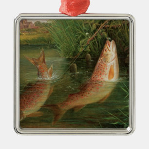 Forelle bei Winchester Silbernes Ornament