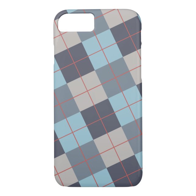 Forelle Blue Gray Baumwolle Orange Red Pattern Case-Mate iPhone Hülle (Rückseite)