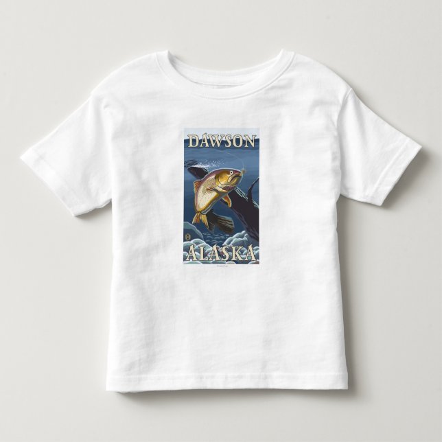 Forelle, die Querschnitt - Dawson, Alaska fischt Kleinkind T-shirt (Vorderseite)