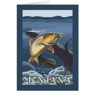 Forelle, die Querschnitt - Montana fischt