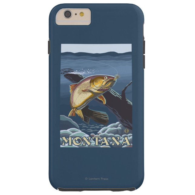 Forelle, die Querschnitt - Montana fischt Case-Mate iPhone Hülle (Rückseite)