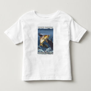 Forelle, die Querschnitt - Nordfischt, kaskaden, Kleinkind T-shirt