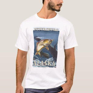 Forelle, die Querschnitt - Petersburg fischt, T-Shirt