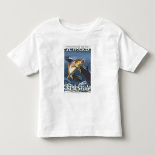 Forelle, die Querschnitt - Seward, Alaska fischt Kleinkind T-shirt
