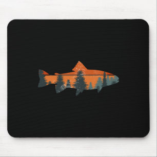 Forelle Fliegenfischen Natur Outdoor Angler Gesche Mousepad