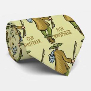 Forelle Fliegewhisperer- , die   Fischer fischt Krawatte