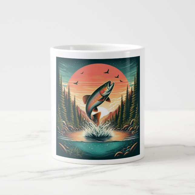 Forelle Jumbo-Tasse (Vorderseite)