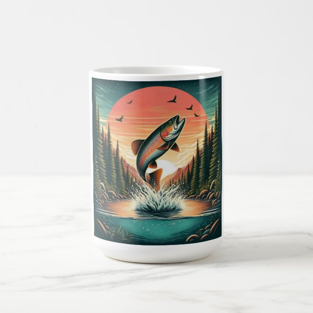 Forelle Kaffeetasse (Mittel)