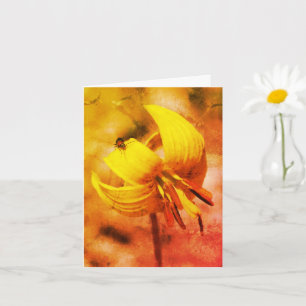 Forelle Lilie und Friend Floral Art Karte