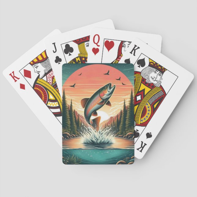 Forelle Spielkarten (Rückseite)
