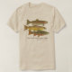 FORELLE u. Fliegen-Fischen-Kleid T-Shirt (Design vorne)