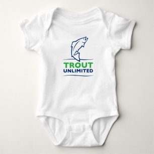 Forelle-unbegrenztes Baby Jersey Baby Strampler
