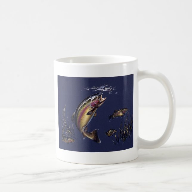 Forelle-Wasser Kaffeetasse (Rechts)