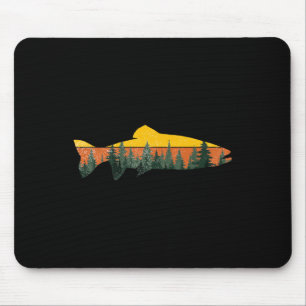 Forellen-Angelfliegen Outdoor-Wald Natur-Wildtier Mousepad