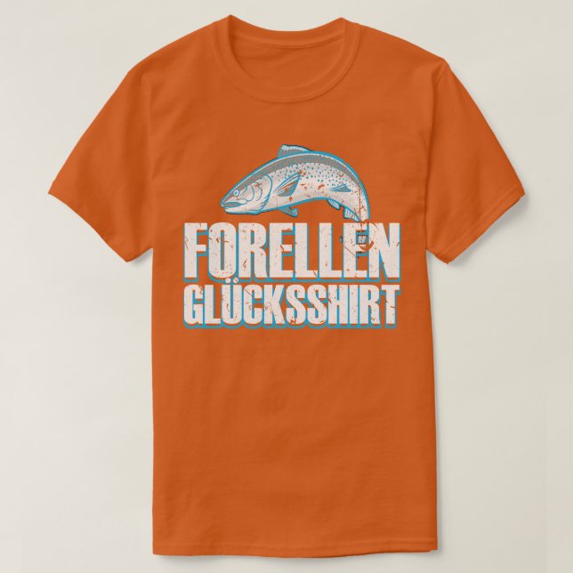Forellen Angeln Fischer Angler Geschenk T-Shirt (Design vorne)