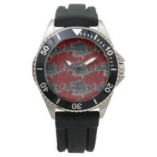 Forellen, Bass und Crappie drei Fische Favoriten   Armbanduhr