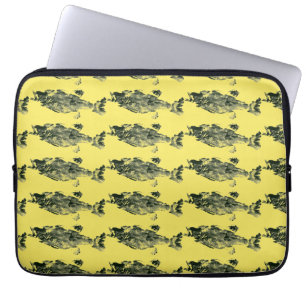 Forellen, Bass und Crappie drei Fische Favoriten Laptopschutzhülle