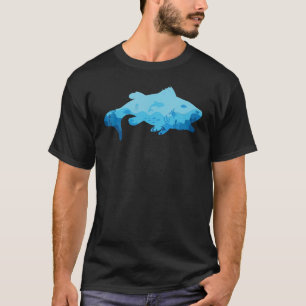 Forellen Fischen Natur Außenfischerei Fischer T-Shirt
